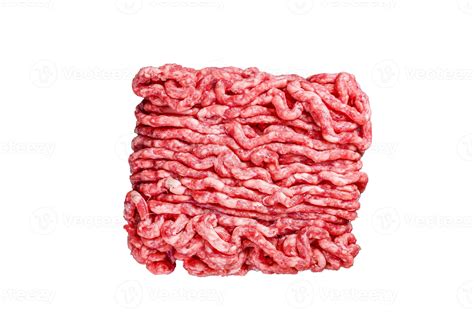 Raw mince beef, ground meat. Isolated on white background. 53588906