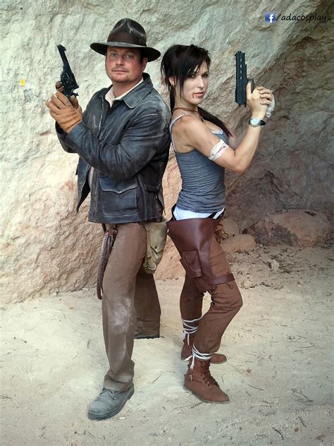 Indiana Jones and Lara Croft by AdaCroft on DeviantArt