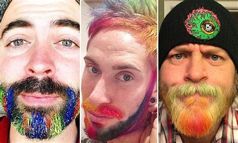 colorful beards riding  wave  beard color trends   stylish