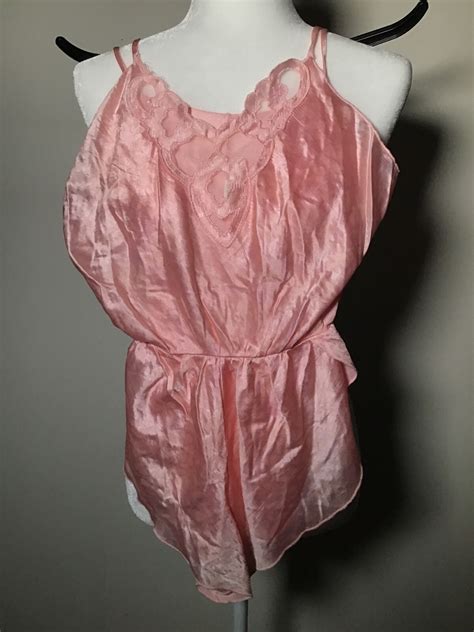 Vintage Sherri Leigh Sz M Babydoll Sexy Lingerie Pink… - Gem