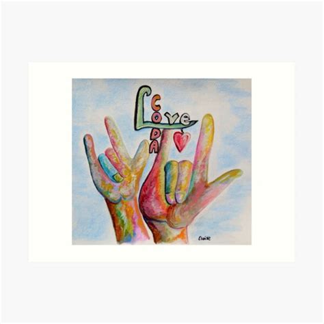 "CODA - Children of Deaf Adults" Art Print for Sale by EloiseArt ...