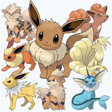todos los pokemon perro  existen  sus evoluciones