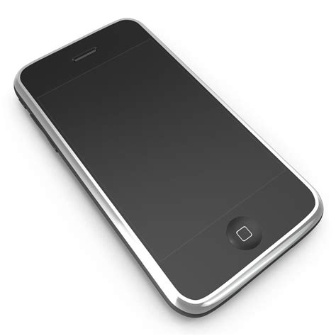 Apple iPhone 2 Черный 3D Модель $34 - .3ds .ma .obj .max .c4d - Free3D