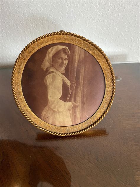 Antique Picture Frame With Antique Portrait - Etsy
