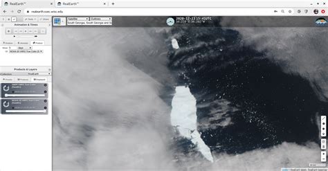 breakup  iceberg aa cimss satellite blog cimss