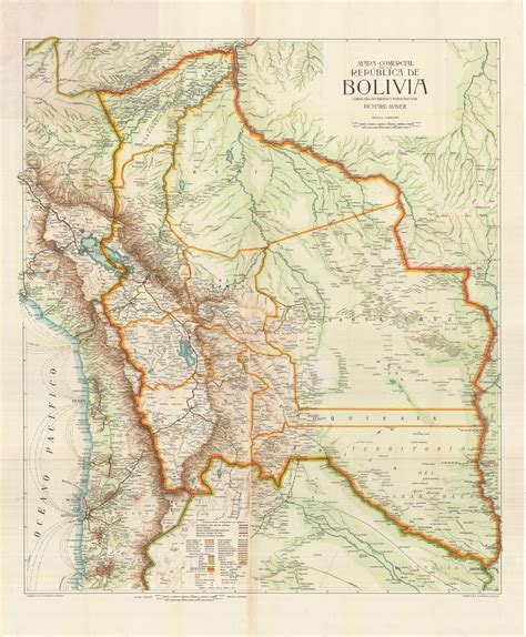 Mapa comercial de la Republica de Bolivia compilado... | Barnebys