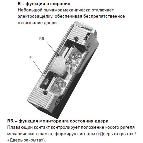 Basic E-RR электрозащелка с регулируемым язычком 24В DC для дверей с ...
