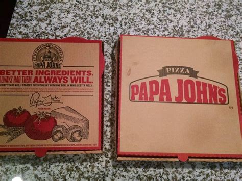 Papa John's has starting already changing their boxes... | Papa johns ...