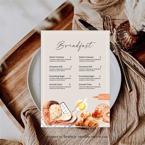 Breakfast Menu Design