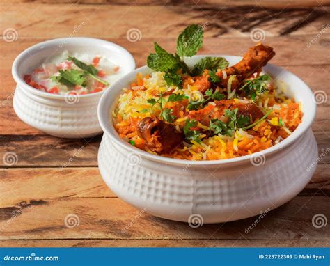 Traditional Hyderabadi Chicken Dum Biryani Stock Image - Image of dish ...