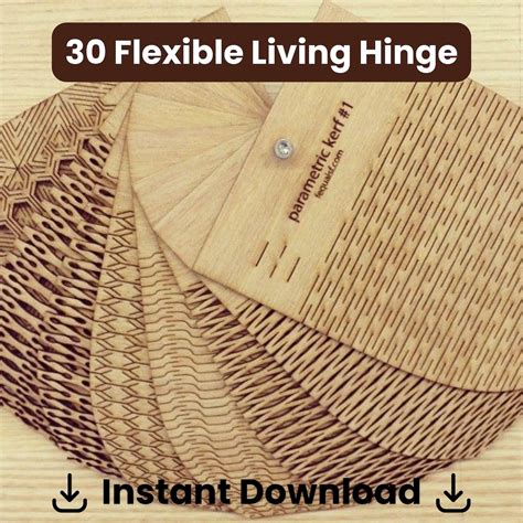 Flexible Living Hinges Laser Cut Files, Flexible Laser Cut Patterns