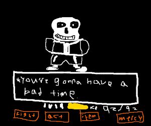 Undertale sans fight - Drawception