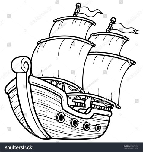 how to draw a caravel