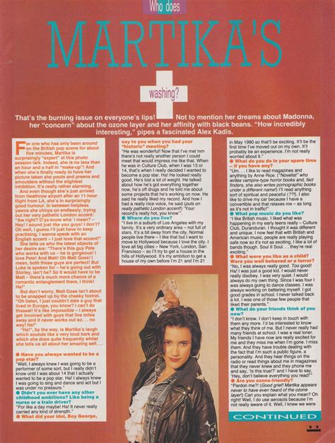 Top Of The Pop Culture 80s: Martika Smash Hits 1989