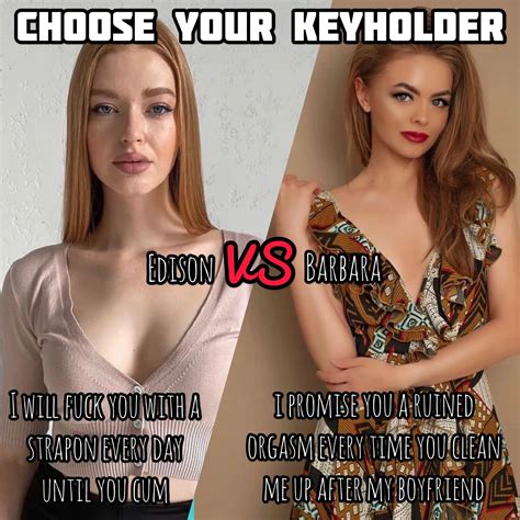 Discover more like Chastitychoice: Choose your keyholder #2 and Related