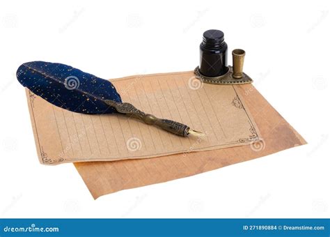 Vintage letter isolated stock photo. Image of message - 271890884