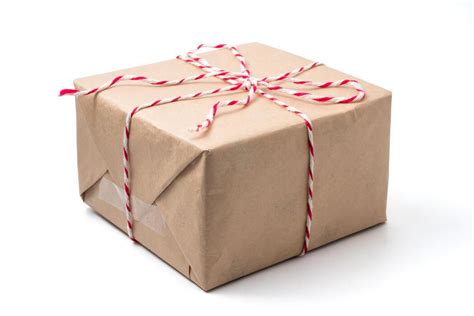 kraft paper wrapped box stock  images  backgrounds