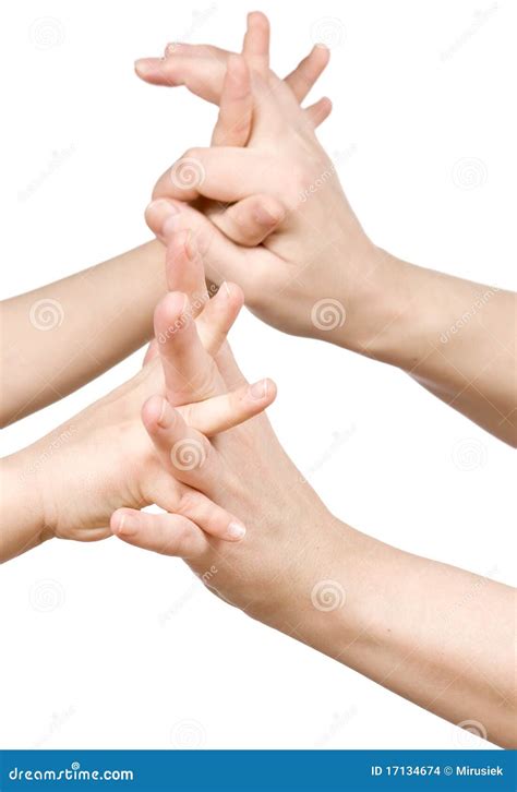 clasped hands stock photo image  child adult