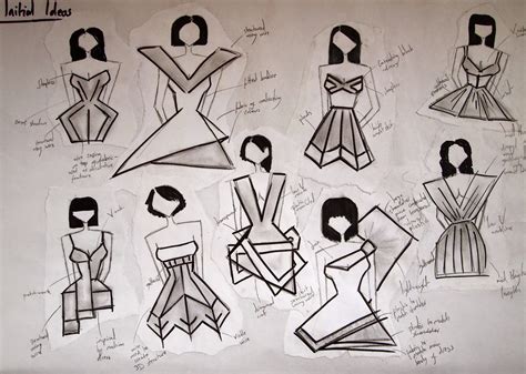 fashion portfolio initial design ideas