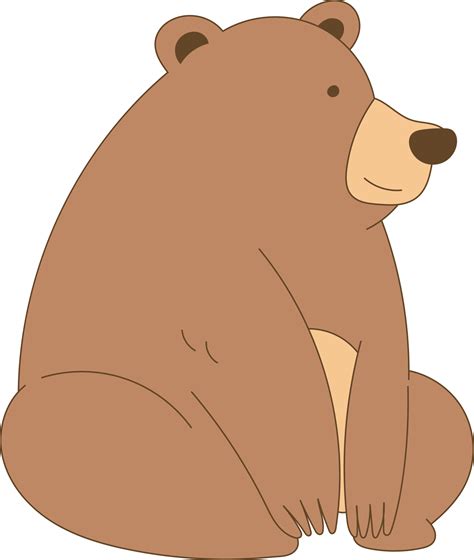 Cute bear clipart design illustration 48566002 PNG