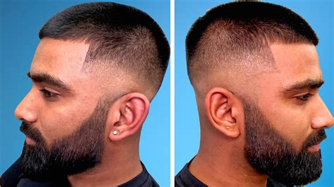 buzz cut fade tutorial step  step crew cut youtube