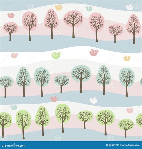 forest pattern stock vector illustration  abstract