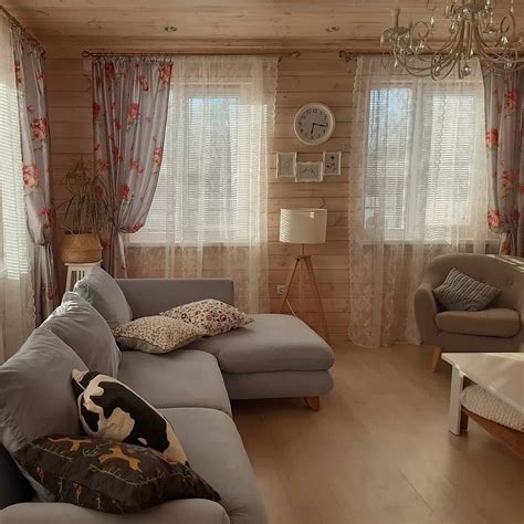 Оцените интерьер дома из бруса от 1 до 10 | Cottage interior, Cottage ...
