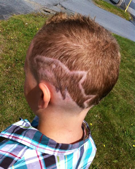 New shark haircut! :) | Hair cuts, Kids cuts, First haircut
