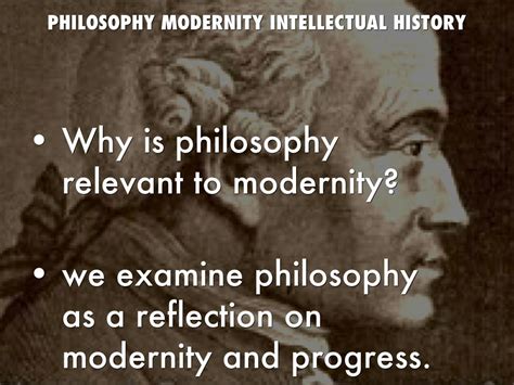 Philosophy, Modernity and Intellectual History by