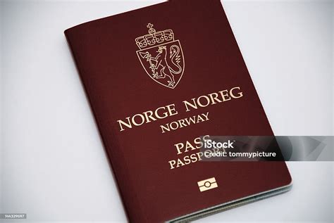 norwegian biometric passport stock photo  image  norway