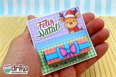 Cartão De Natal Com Bis Para Imprimir - Lembrancinha de Natal para Imprimir: Cartão Porta-bis de Rena