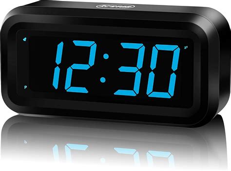 KWANWA Alarm Clock, Digital Clock Battery Operated with Big 1.2'' LED ...
