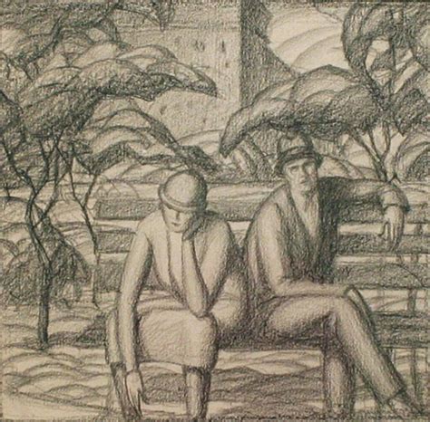 The Park Bench, ca. 1927 by Gregory Orloff (American, 1890 - 1981 ...