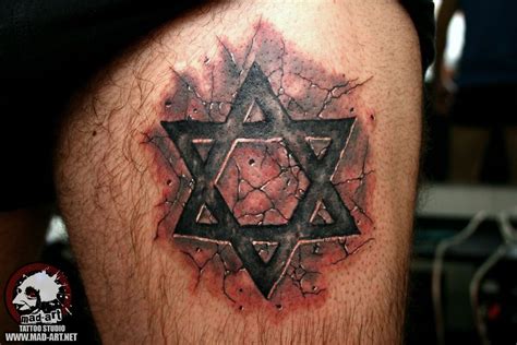Star of David tattoo