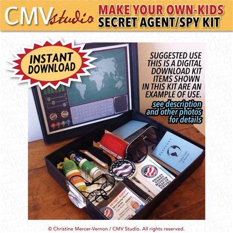 DIY Printable Make Your Own Customizable Kids Secret by CMVstudio | Spy ...