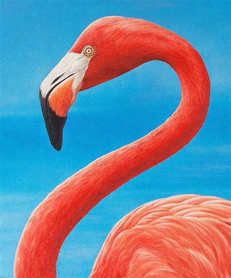 Flamingo Art Print From an Original Oil Painting - Etsy