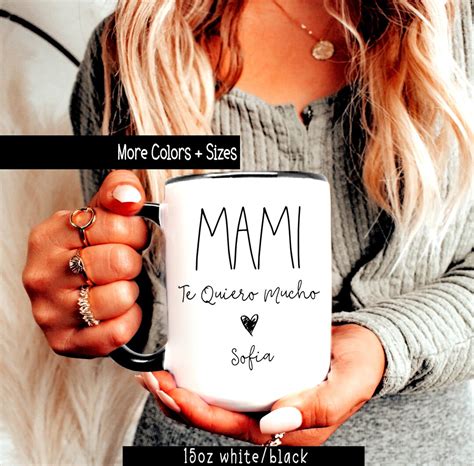 Mami Madre Latina Mothers Day Gift in Spanish, Personalized Mother's
