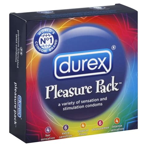 Durex Pleasure Pack Condoms Premium Lubricated Latex