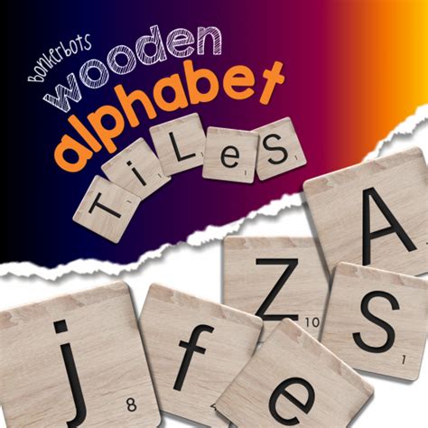 Wooden Alphabet Tiles - Bonkerbots