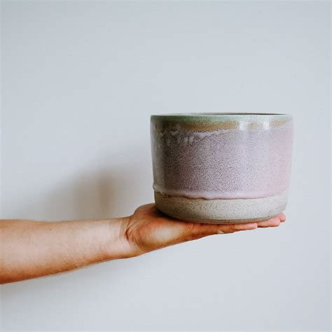 purple haze ceramic pot handmade ceramics greenhouse