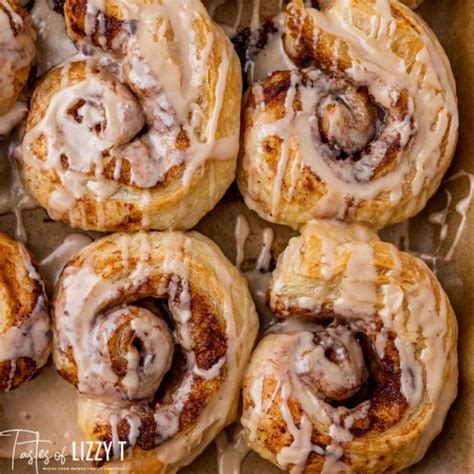 Puff Pastry Cinnamon Rolls Recipe | Tastes of Lizzy T