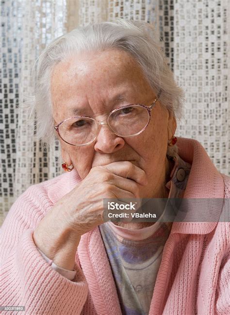 Old Sad Woman Stock Photo - Download Image Now - 2015, Adult, Consoling ...