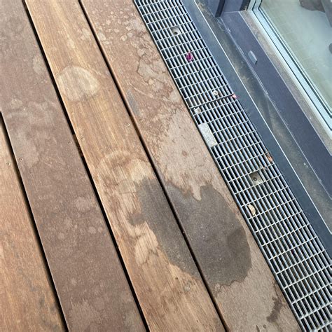 Help: How to fix wooden porch without sanding? Mold and limescale from