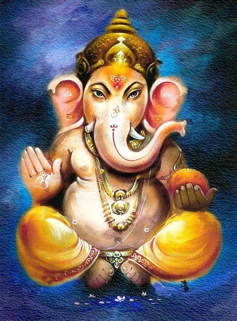 Ganapati - Poster | Ganesha painting, Ganesha art, Lord ganesha paintings