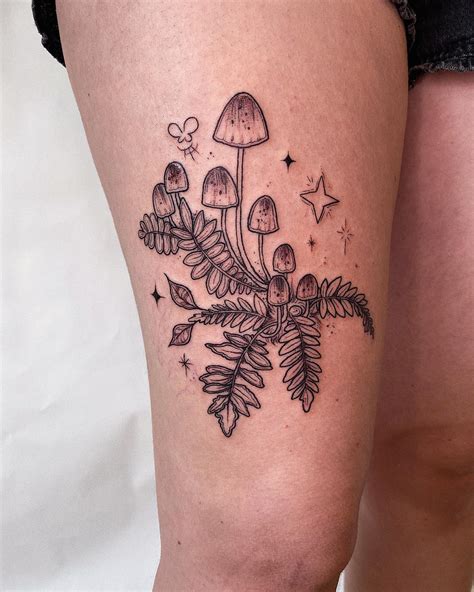 Aggregate more than 66 mushroom flower tattoo super hot - in.cdgdbentre