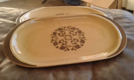 Stoneware - Vintage Mid Century Modern Stoneware Serving Platters ...