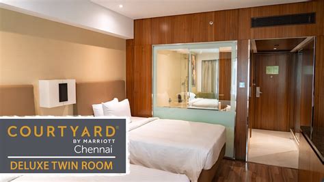 Courtyard Marriott Chennai | Deluxe Twin Room Tour - YouTube