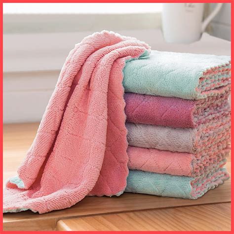 zollyss microfiber cleaning cloths highly absorbent lint  streak