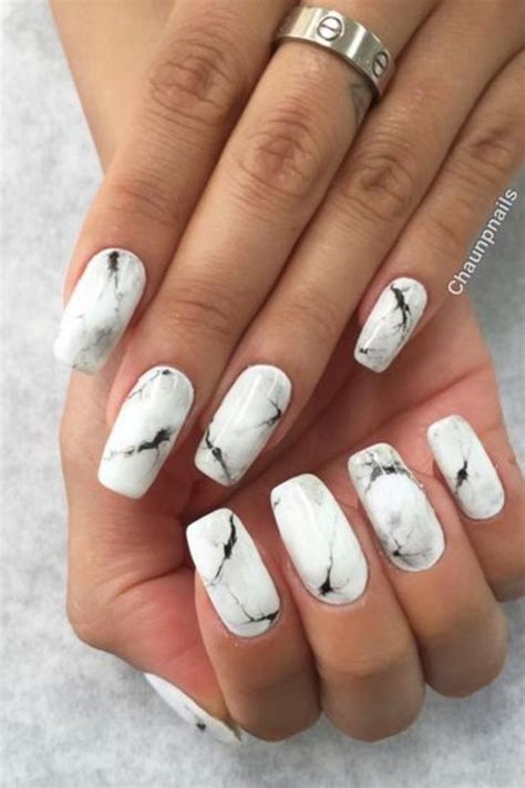 Fall Marble Nail Designs 2023