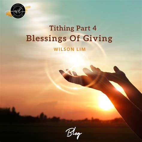 Tithing Part 4: Blessings Of Giving